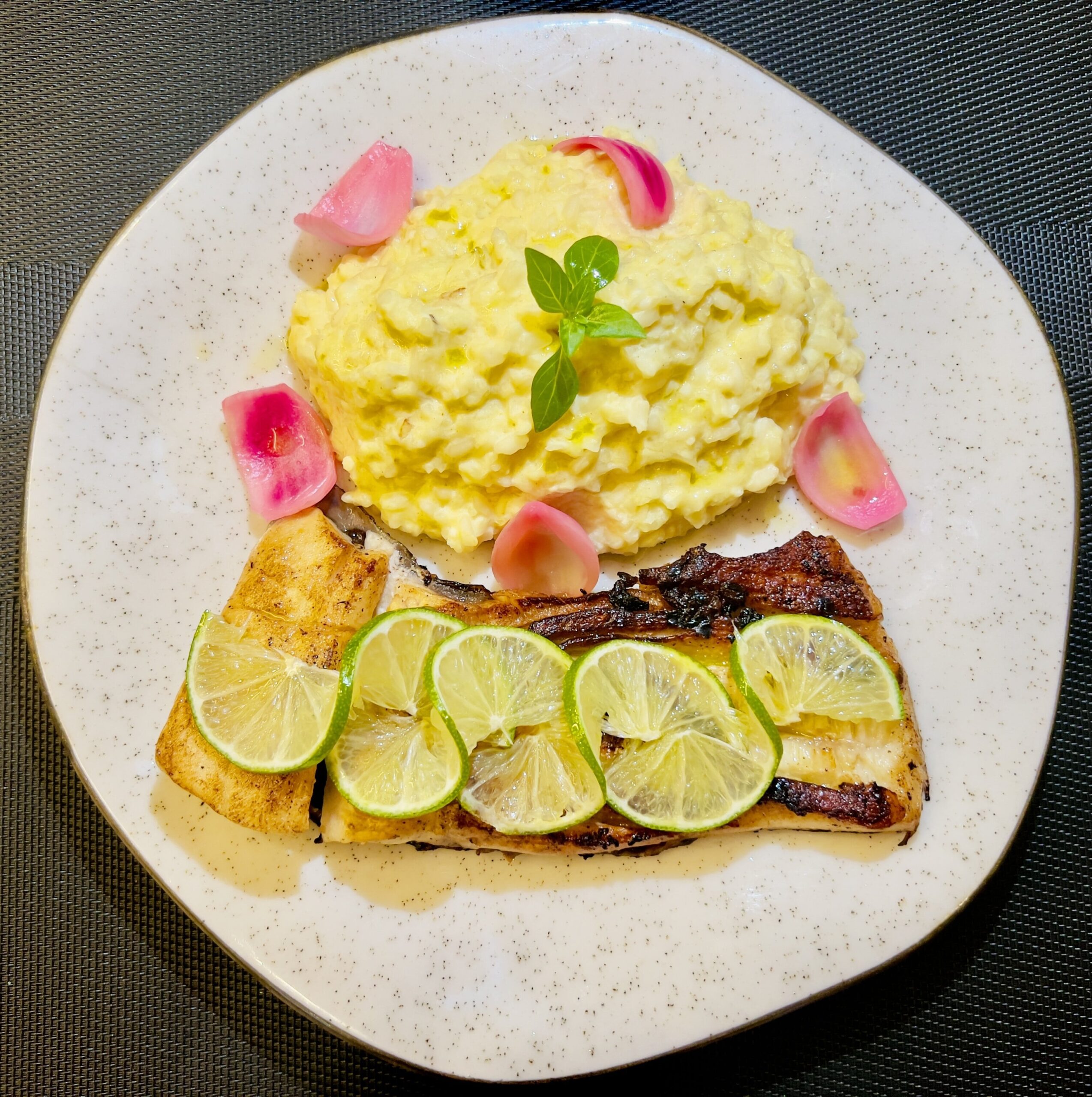 imagem Filé de Pescado com risoto de Limone